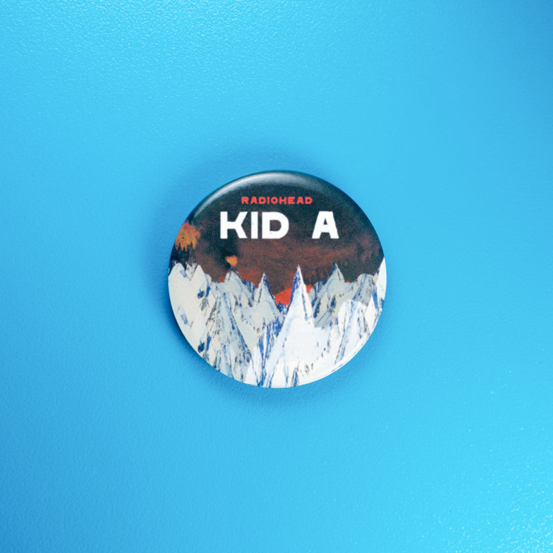 Radiohead Kid A 1.5in Pin | 00s Alt-Rock Album Art