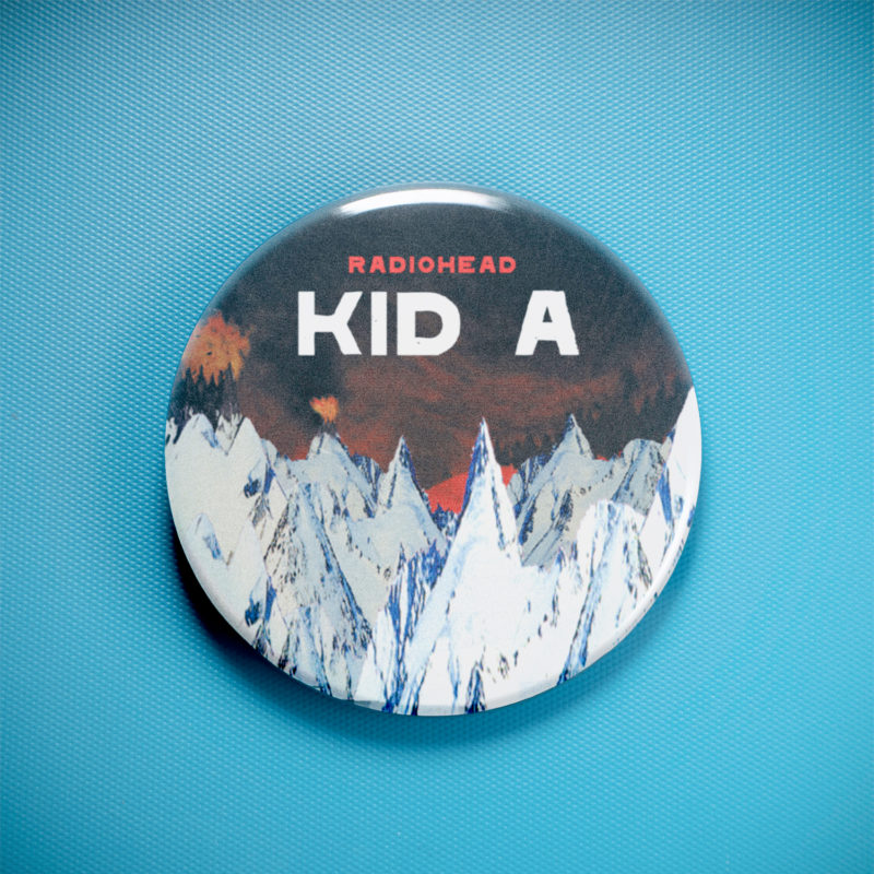 Radiohead Kid A 2.25in Pin | 90s Alt-Rock Album Art