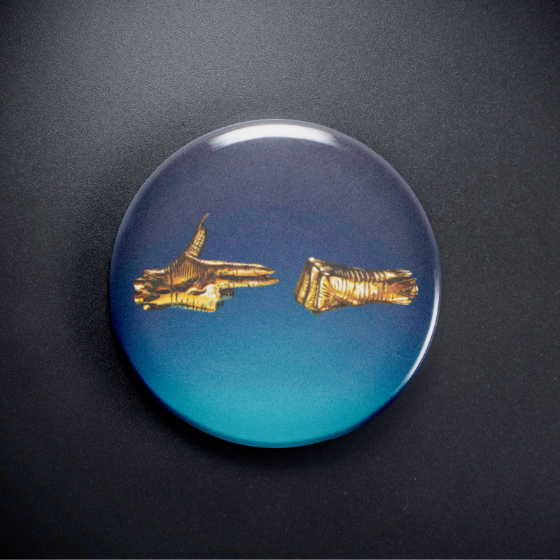 Run The Jewels Rtj3 2.25in Pin | Killer Mike & El-P 2010s Hip Hop
