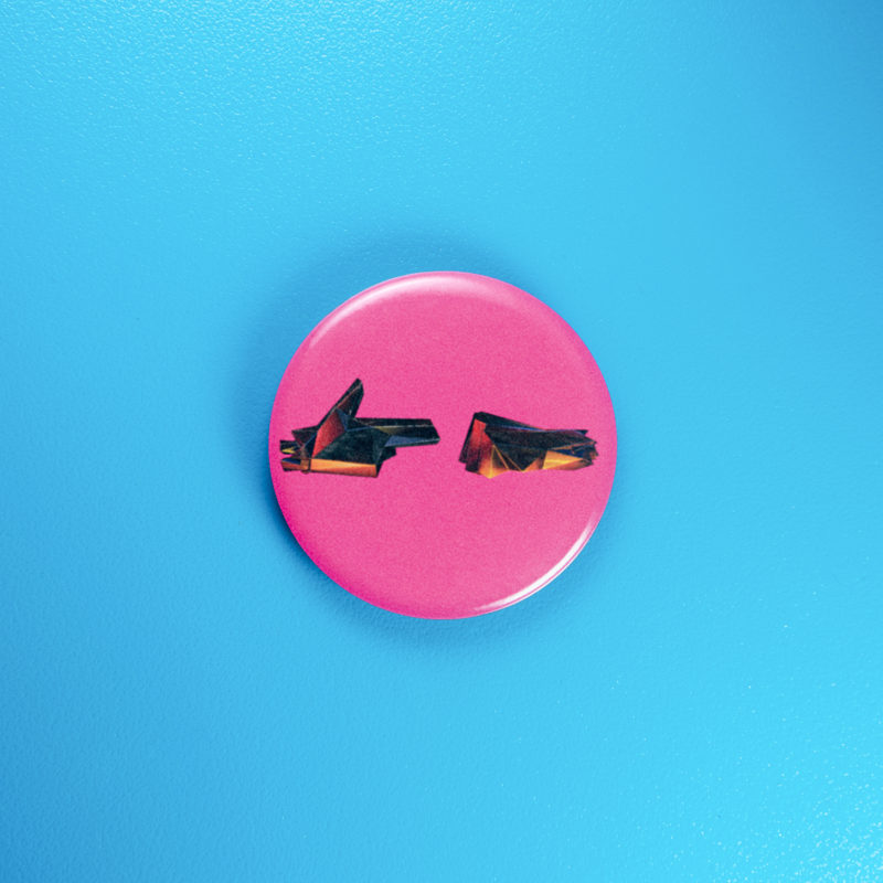 Run The Jewels RTJ4 1.5in Pin | Gritty Rebellious 2010s Hip Hop Album Art