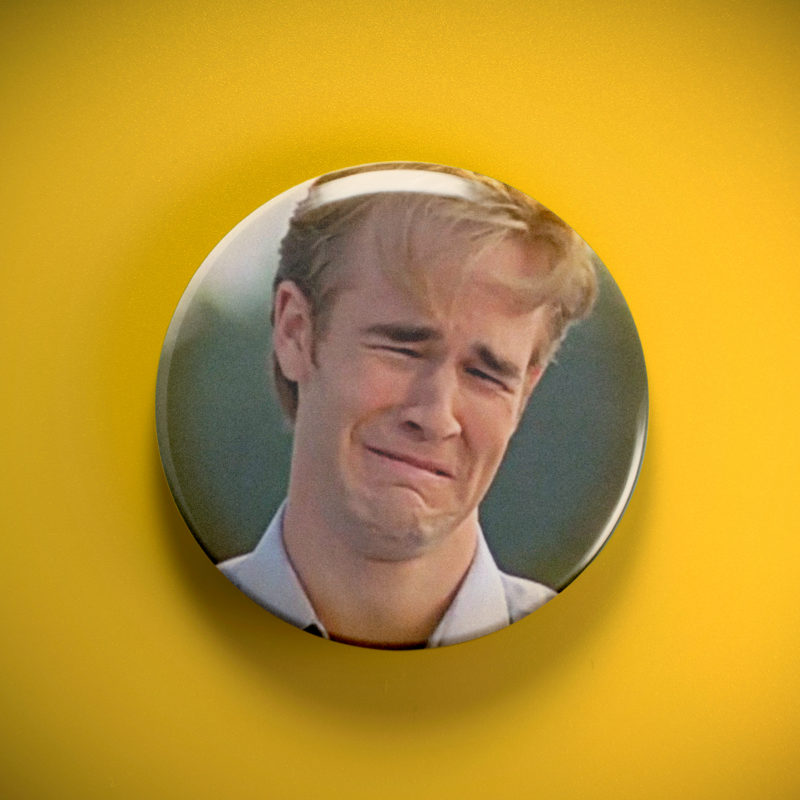 Dawson's Creek Sad Dawson 2.25in Pin | James Van Der Beek 90s TV Meme