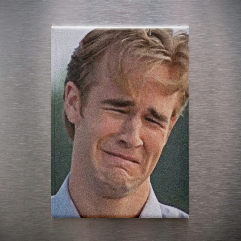 Dawson's Creek Sad Dawson 2.5in Magnet | James Van Der Beek 90s TV Meme