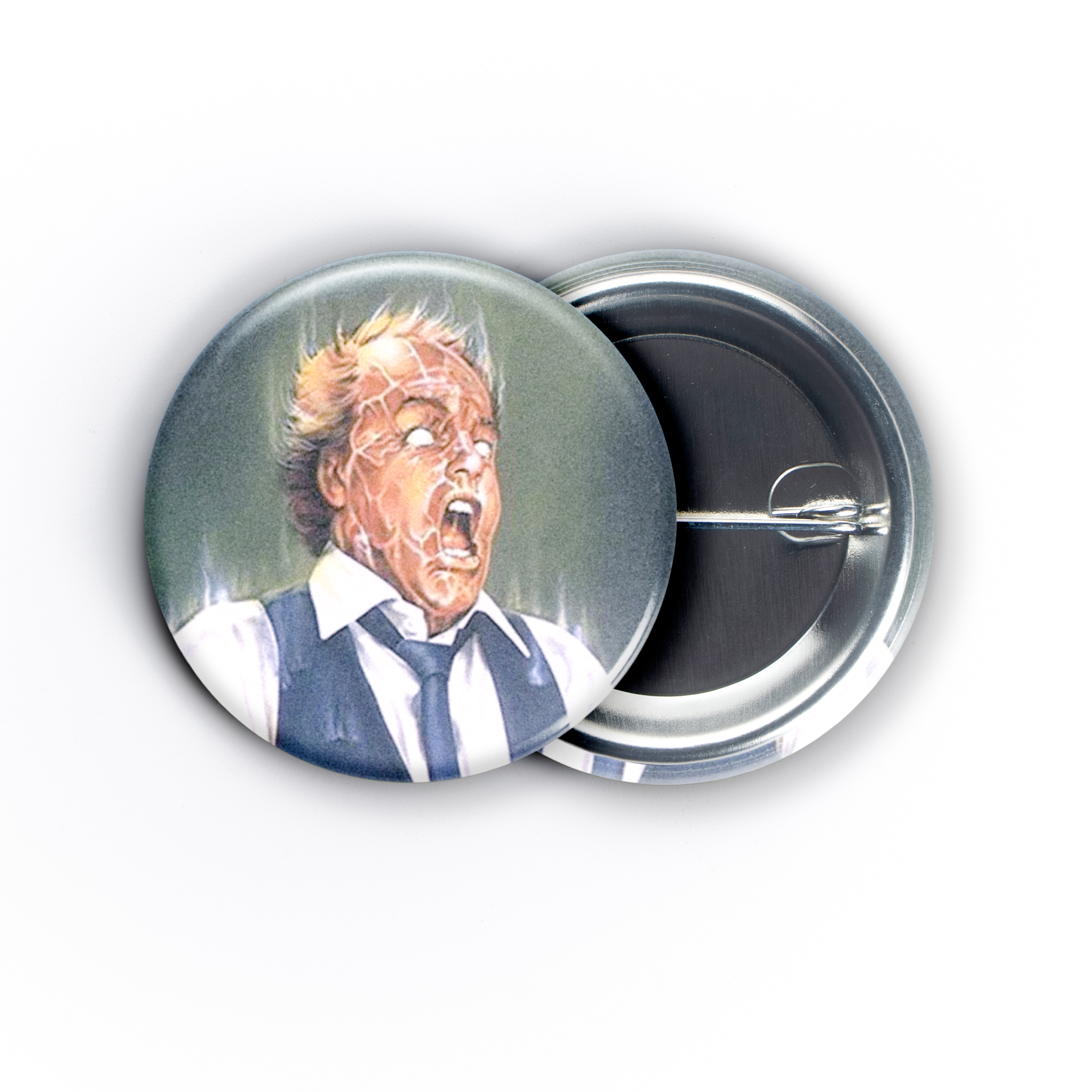 Scanners Movie Poster 1.5in Pin | David Cronenberg's Psychic Body Horror Badge - Image 4