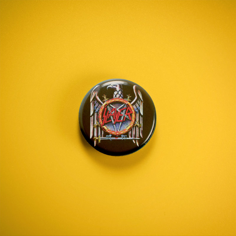 Slayer Bird Logo 1in Pin | 80s Thrash Metal Band Logo