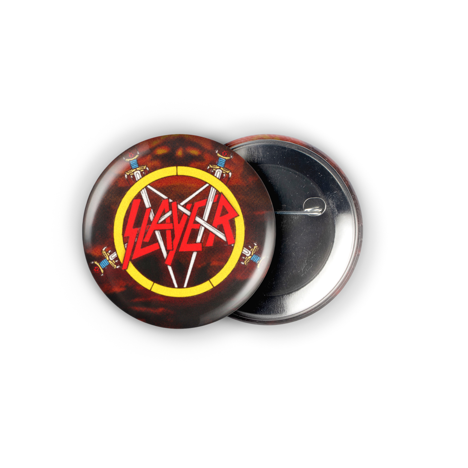 Slayer Hell Logo 2.25in Pin | 80s Thrash Metal Dark Fantasy - Image 3