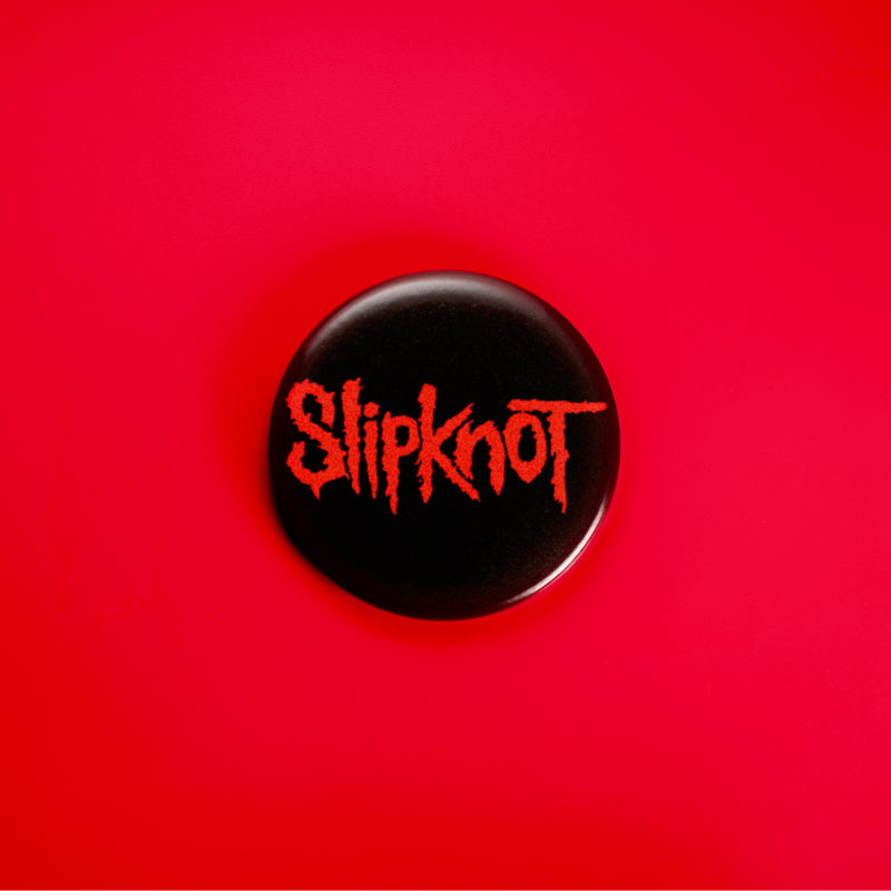 Slipknot Red Logo 1.5in Pin | Nu Metal 2000s Album Art