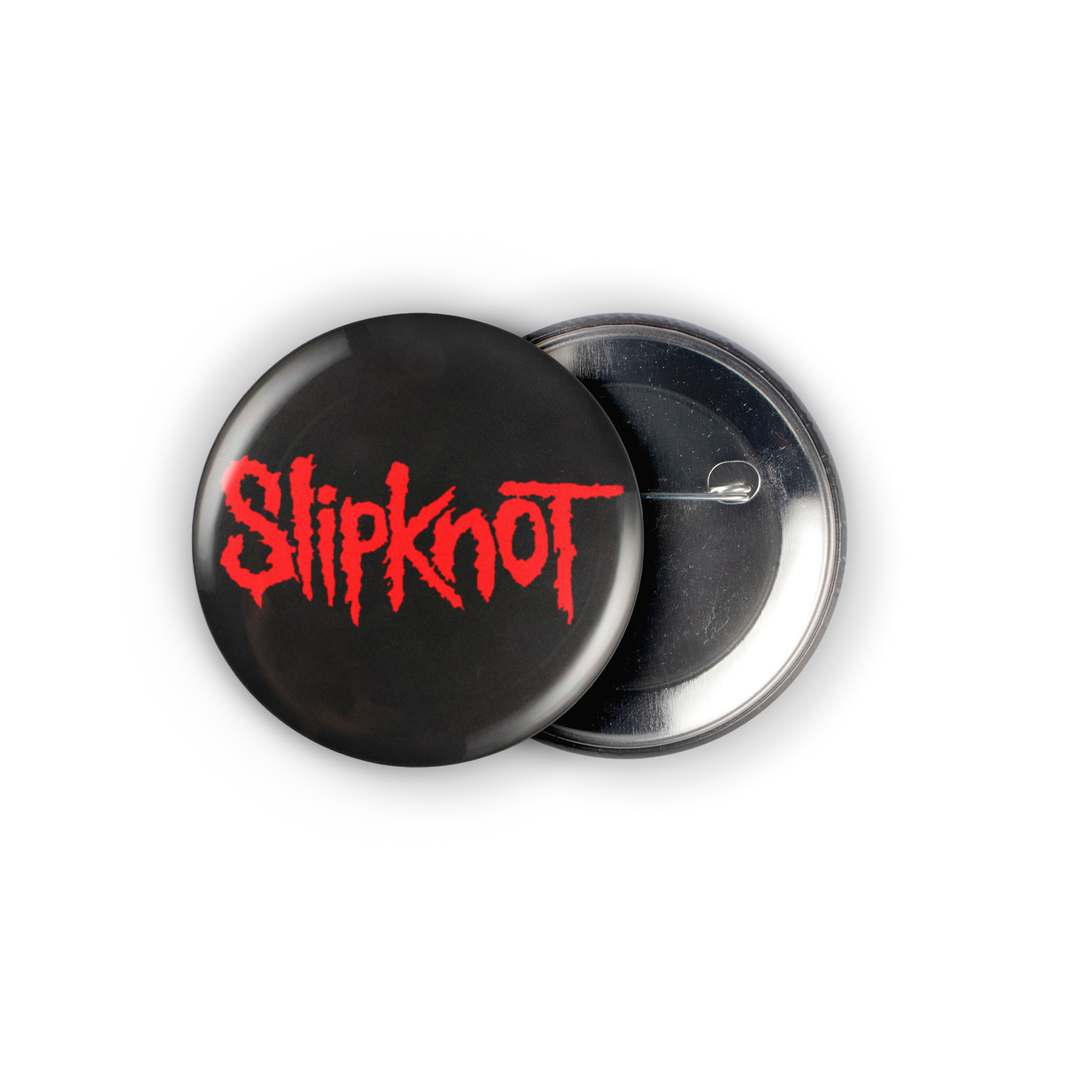 Slipknot Red Logo 2.25in Pin | Nu Metal 2000s Band Logo - Image 3