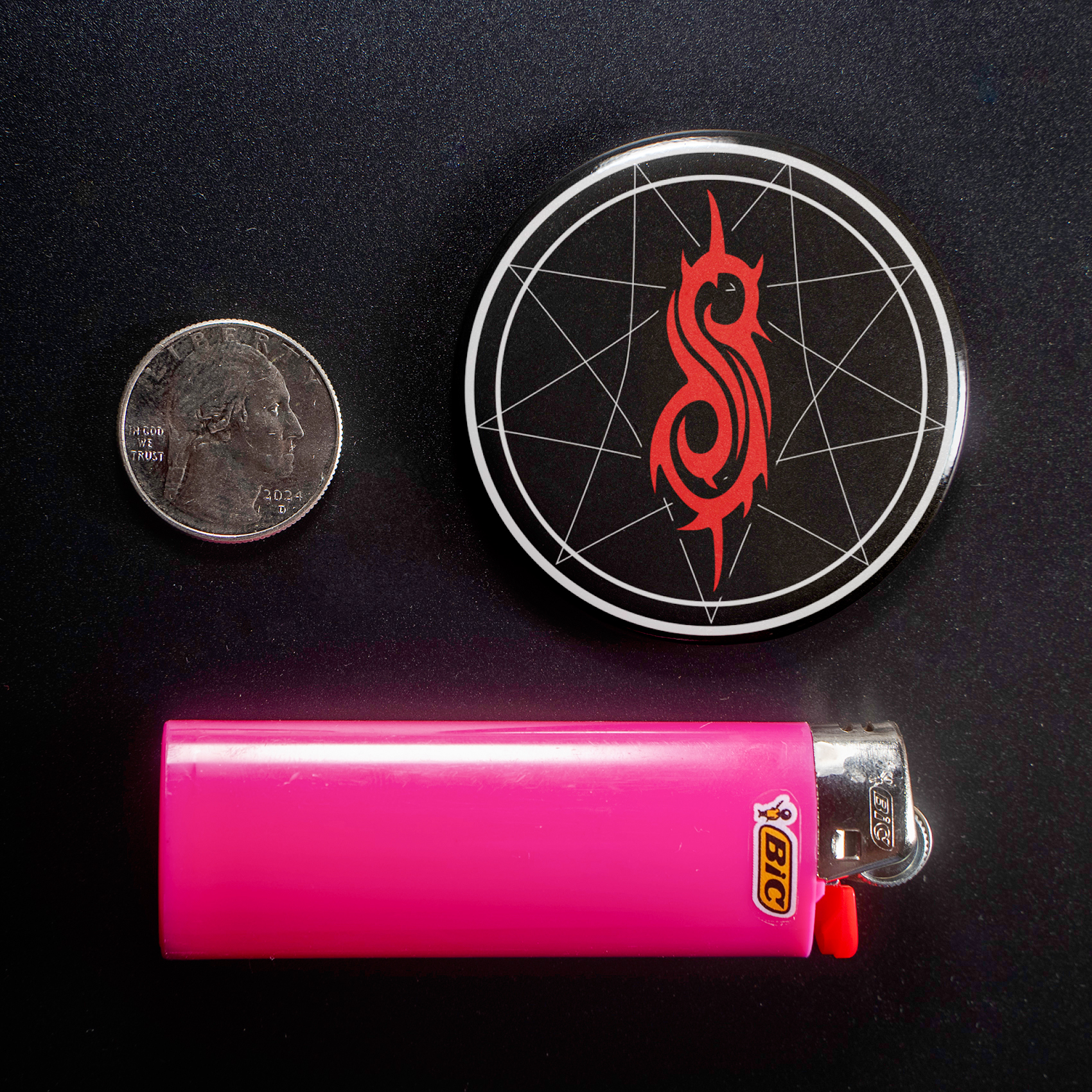 Slipknot S Logo 1.5in Pin | Nu Metal 2000s Album Art - Image 3