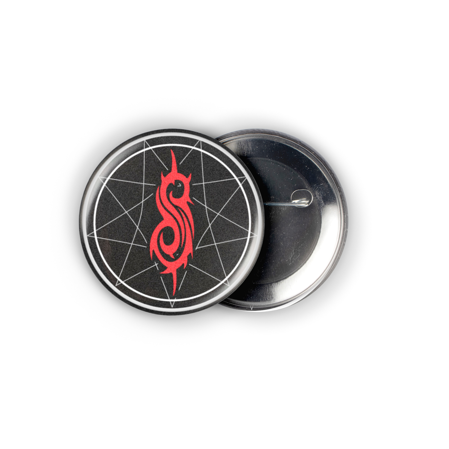 Slipknot S Logo 2.25in Pin | Nu Metal Band Logo 2000s-Present - Image 3
