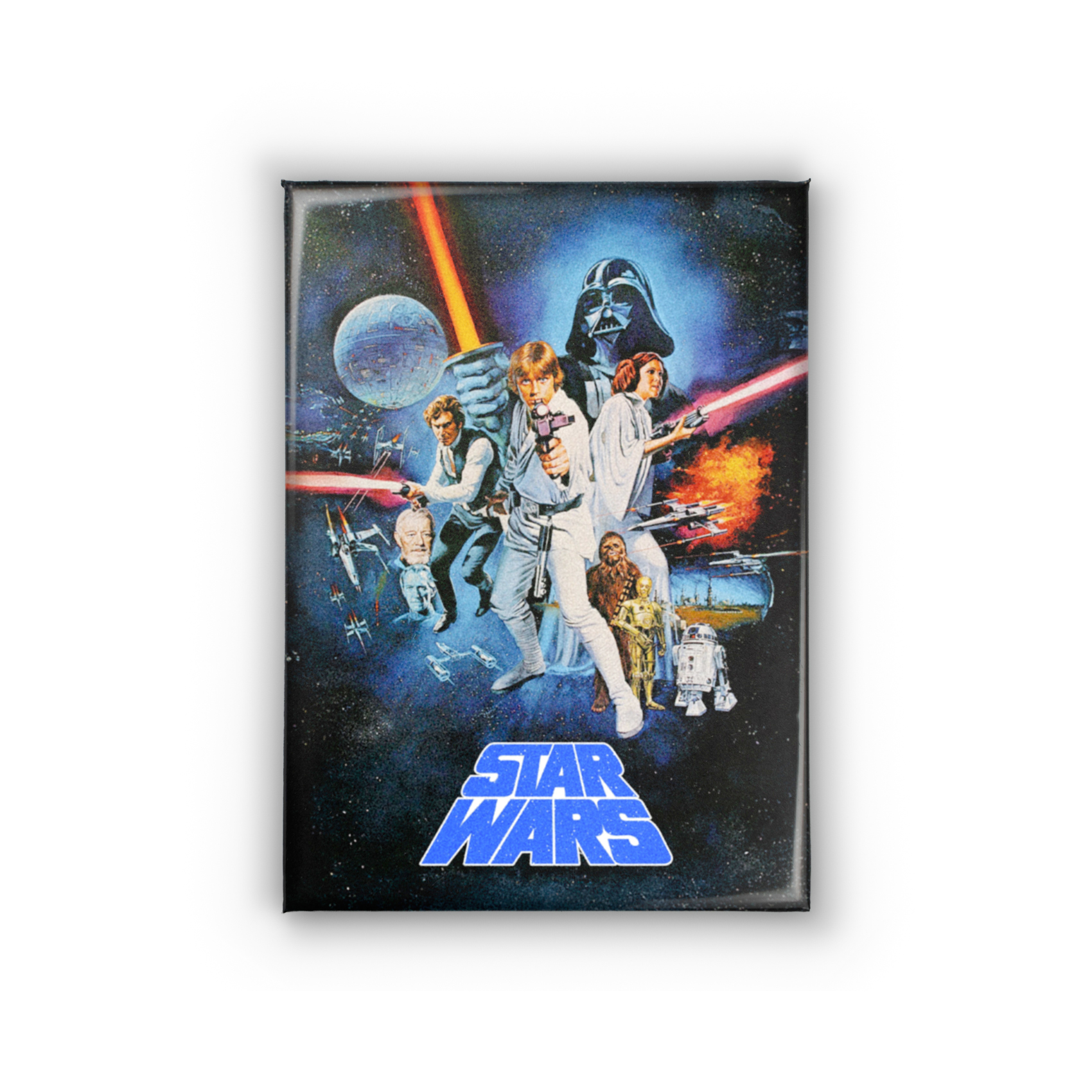 Star Wars Movie Poster 2.5x3.5in Magnet | Luke Skywalker 70s Space Opera - Image 3