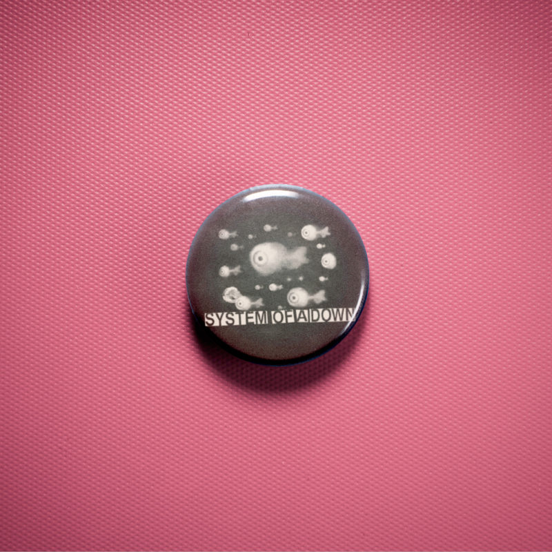 System Of A Down Eyeballs 1in Pin | Surreal 90s Nu-Metal Album Art