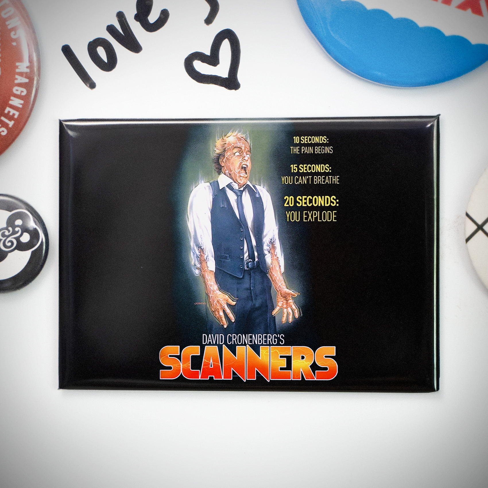 Scanners Poster 2.5x3.5in Magnet | David Cronenberg's Visceral Body Horror Art - Image 4