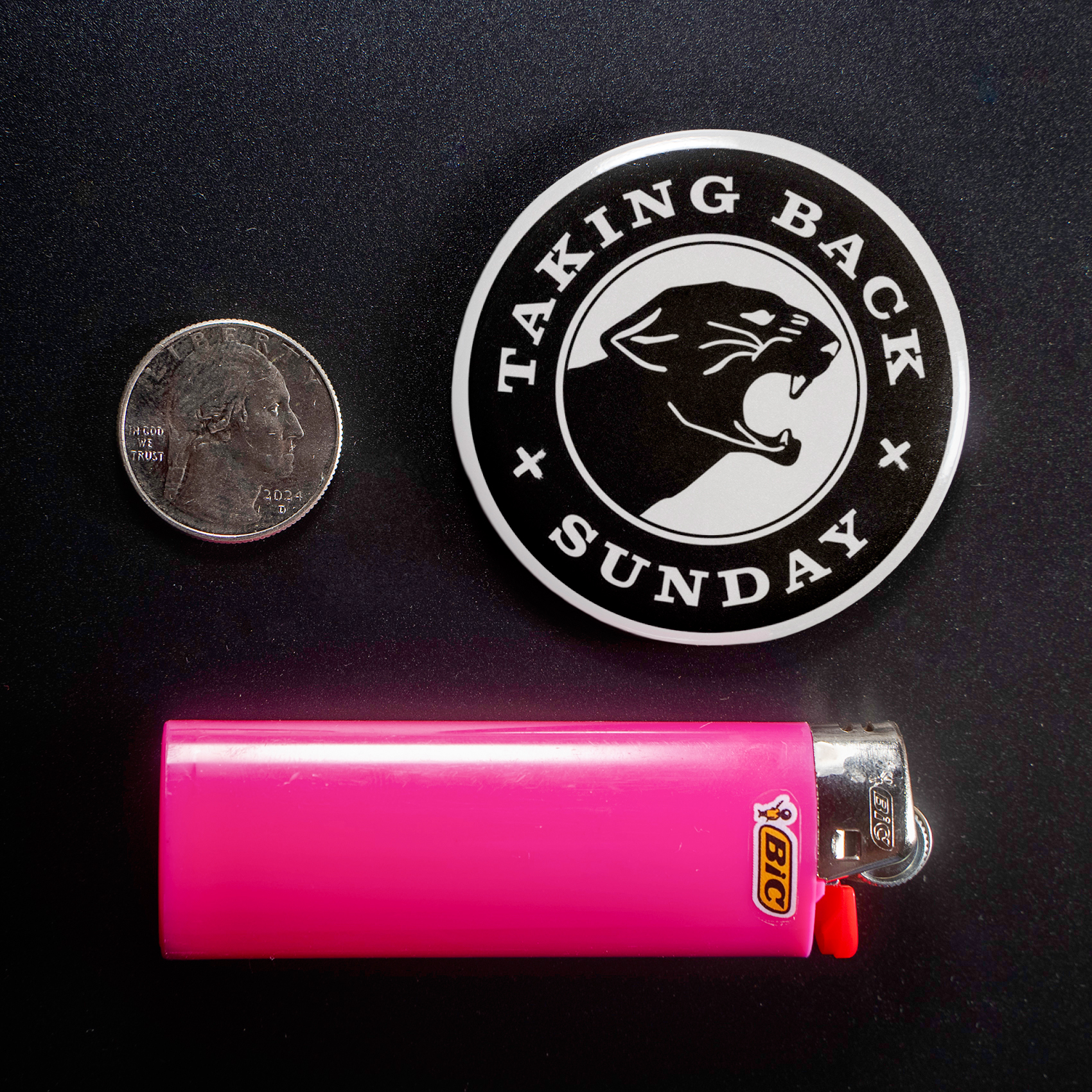 Taking Back Sunday Panther 1.5in Pin | 00s Emo Band Merch - Image 3