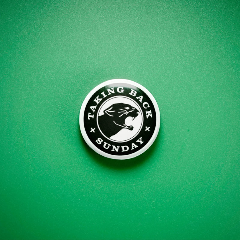 Taking Back Sunday Panther 1in Pin | 00s Emo Band Merch