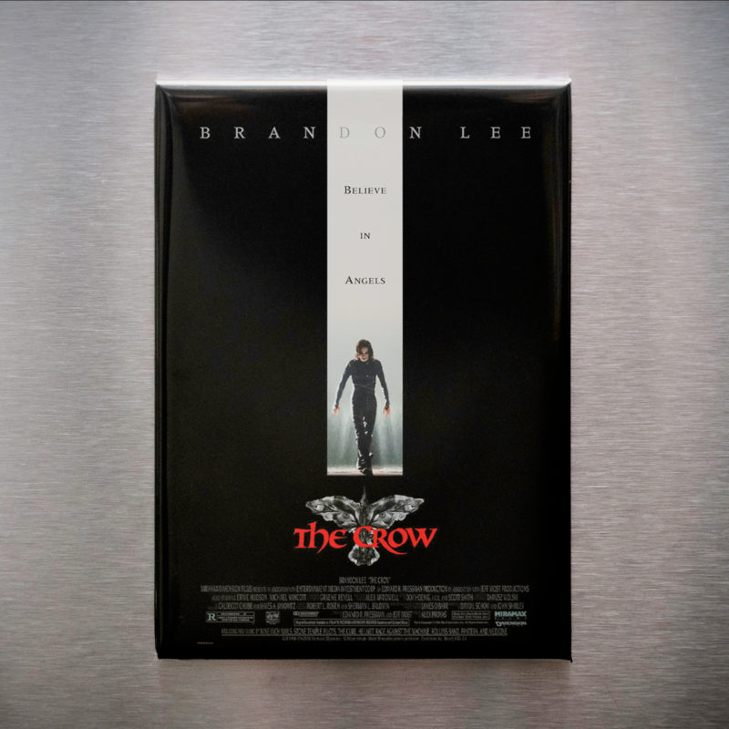 The Crow Movie Poster 2.5x3.5in Magnet | Brandon Lee 90s Dark Fantasy