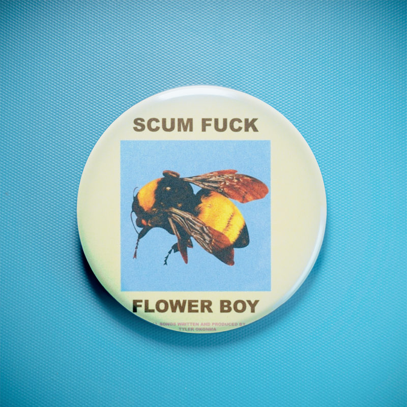 Tyler, The Creator Flower Boy 2.25in Pin | Tyler's Whimsical 2010s Album Art