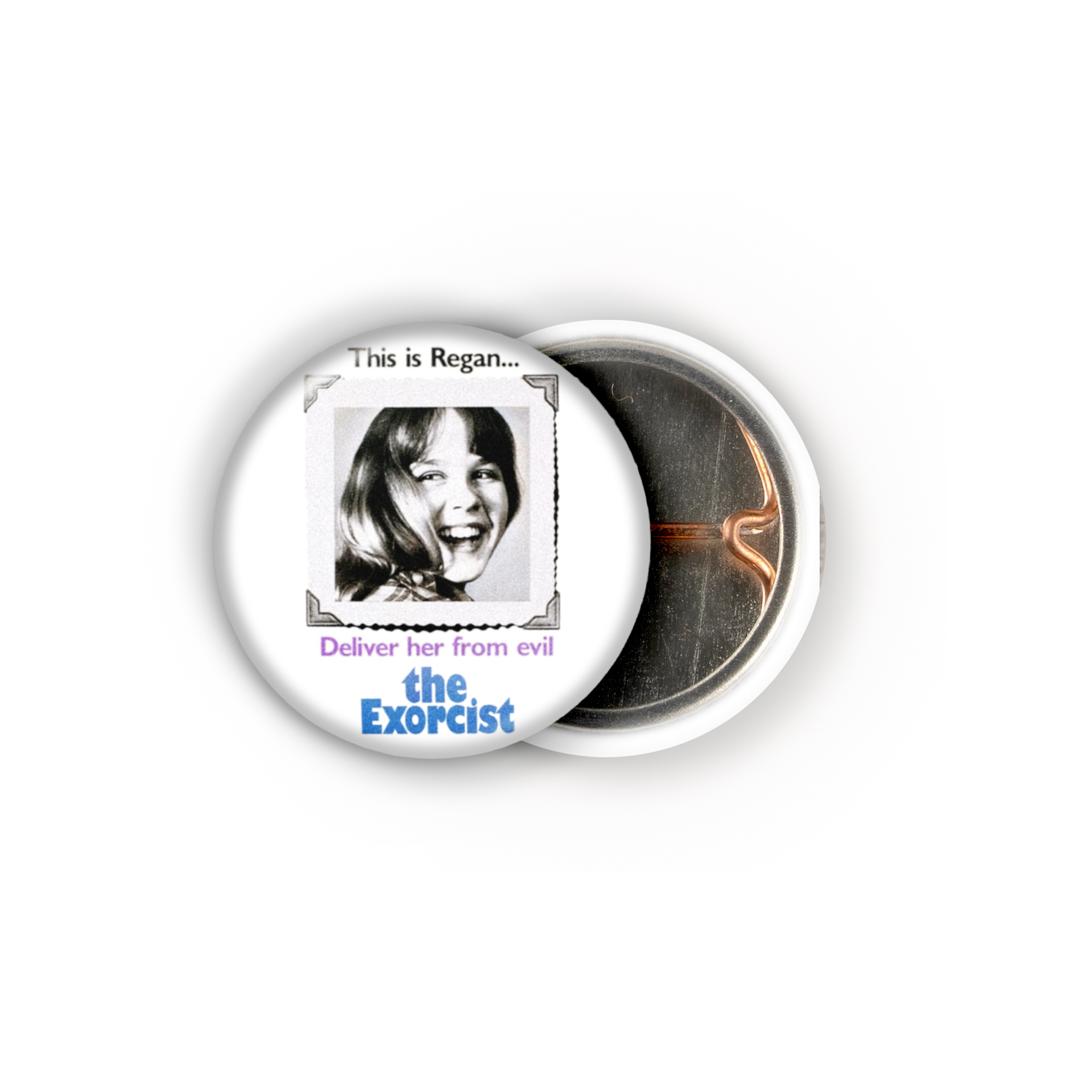 This Is Reagan Movie Poster 1in Pin | The Exorcist | Regan's Corrupted Innocence Badge - Image 4