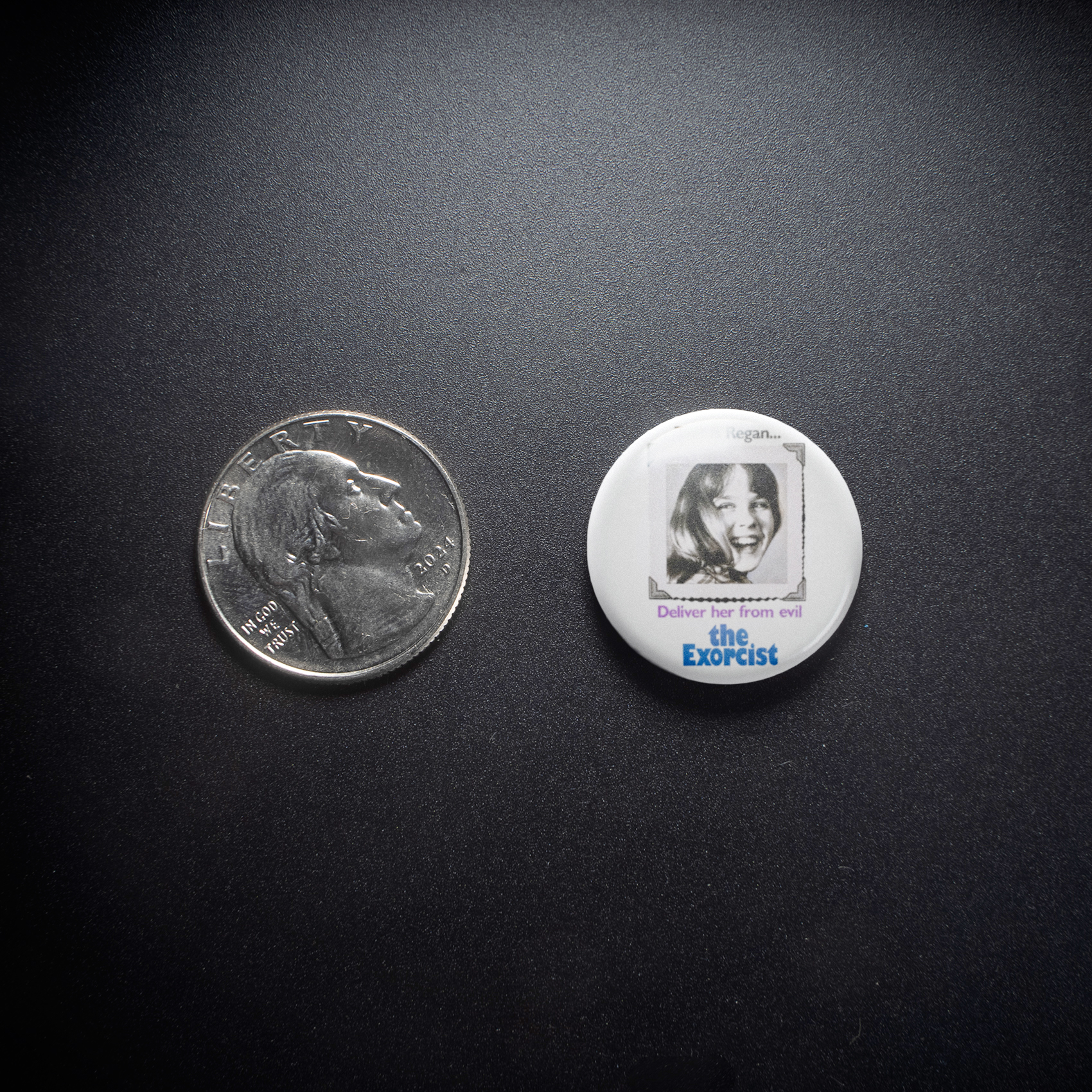 This Is Reagan Movie Poster 1in Pin | The Exorcist | Regan's Corrupted Innocence Badge - Image 3