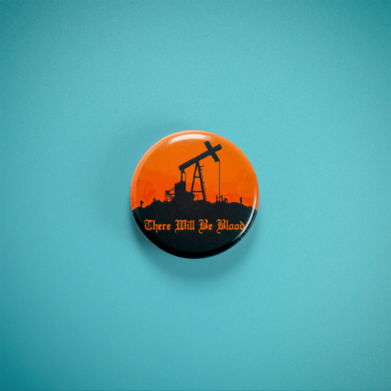 There Will Be Blood Oil Cross 1in Pin | Daniel Day-Lewis's Trinity of Greed Badge