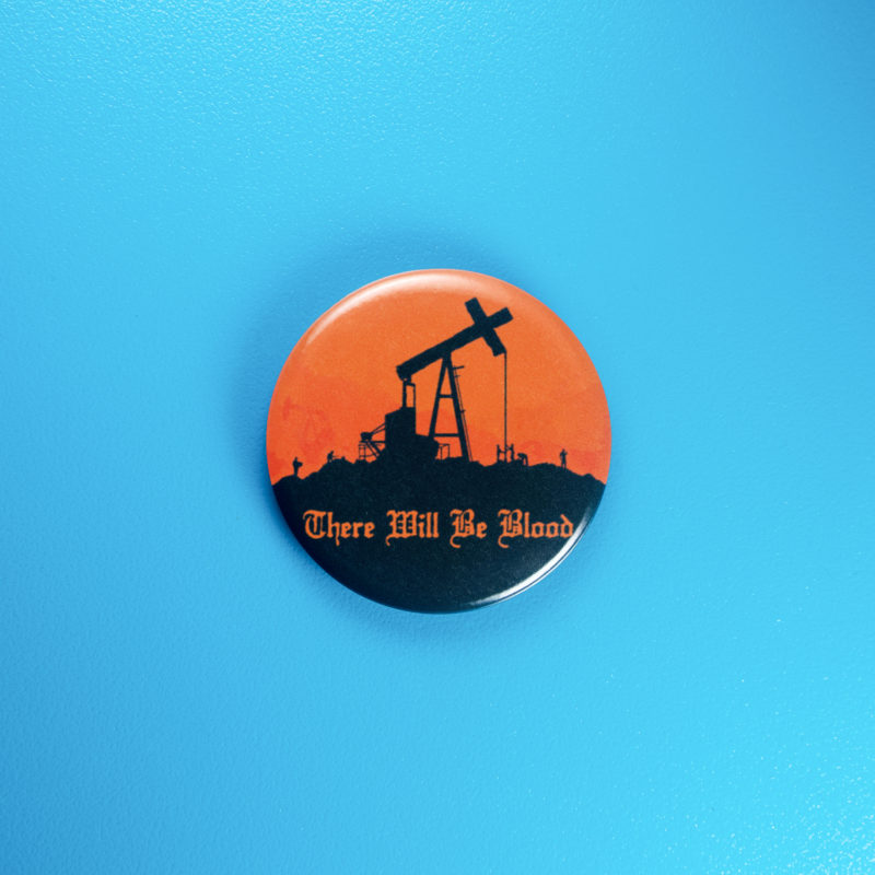 Oil Cross 1.5in Pin | There Will Be Blood | DDL's Unholy Ambition Badge