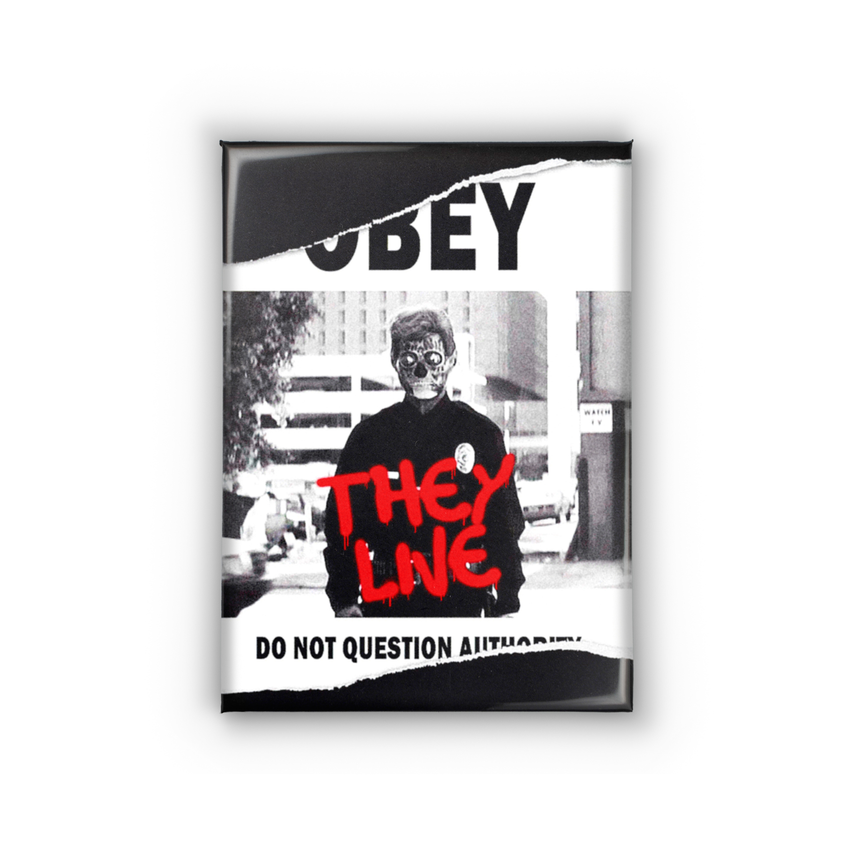 They Live Obey Poster 2.5x3.5in Magnet | John Carpenter's Street Art Rebellion Art - Image 3