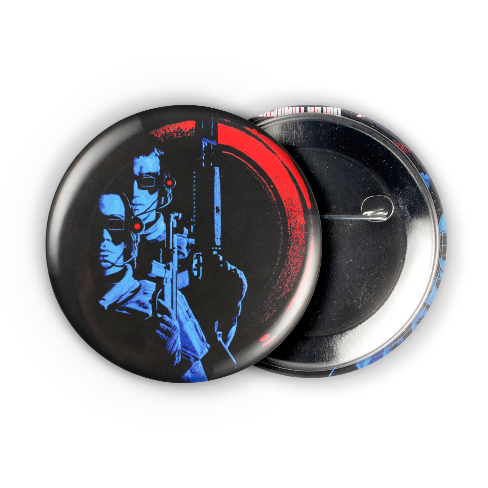 Universal Soldier Movie Poster 2.25in Pin | Jean-Claude Van Damme 90s Action Sci-Fi - Image 3