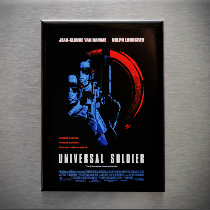 Universal Soldier Movie Poster 2.5x3.5in Magnet | Jean-Claude Van Damme 90s Action Sci-Fi