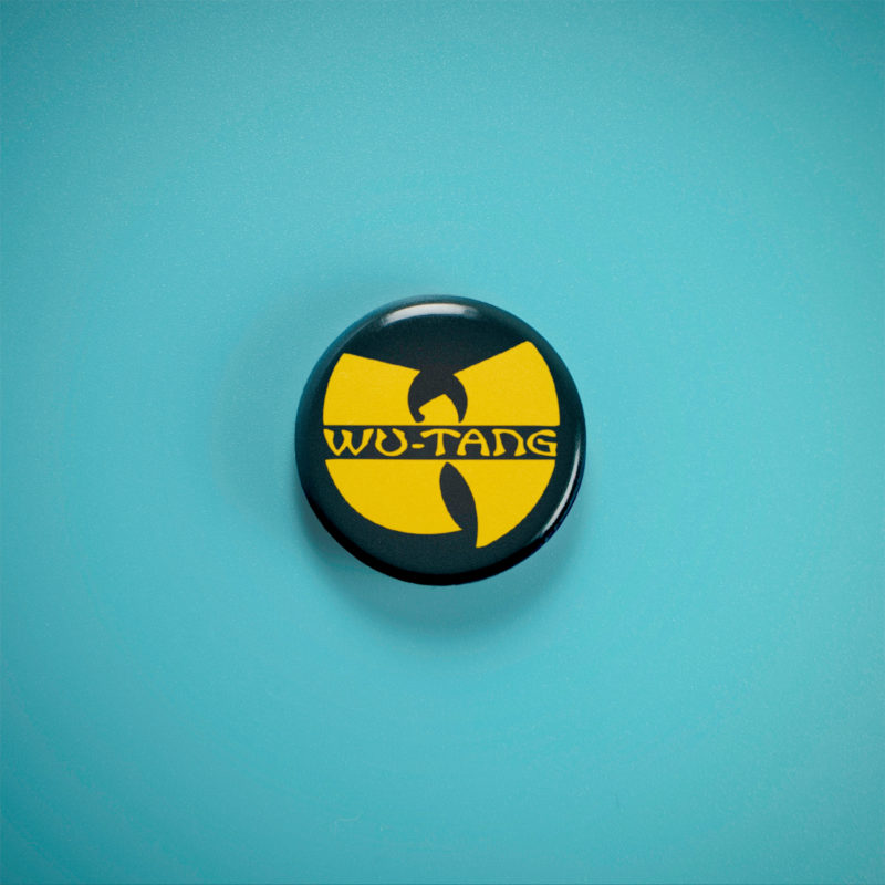 Wu-Tang Logo 1in Pin | 90s Hardcore Hip-Hop Symbol