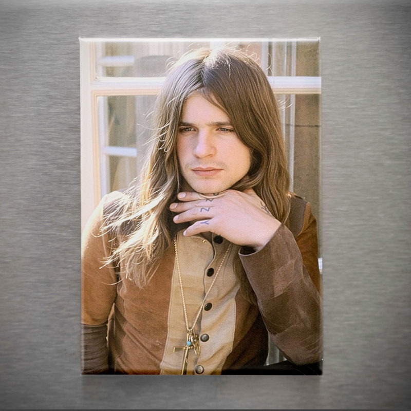Ozzy Osbourne Young 2.5in Magnet | 70s Rock Kitten Portrait